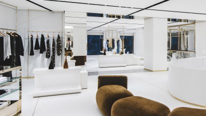 Interior photo of Burberry's New Bond Street Store