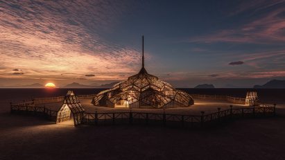 Burning Man temple 2023