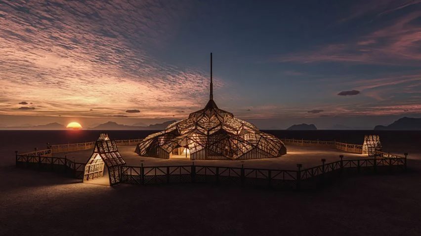 2023 Burning Man temple