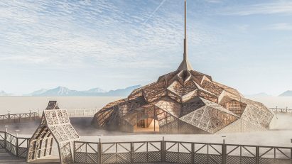 Burning Man temple 2023