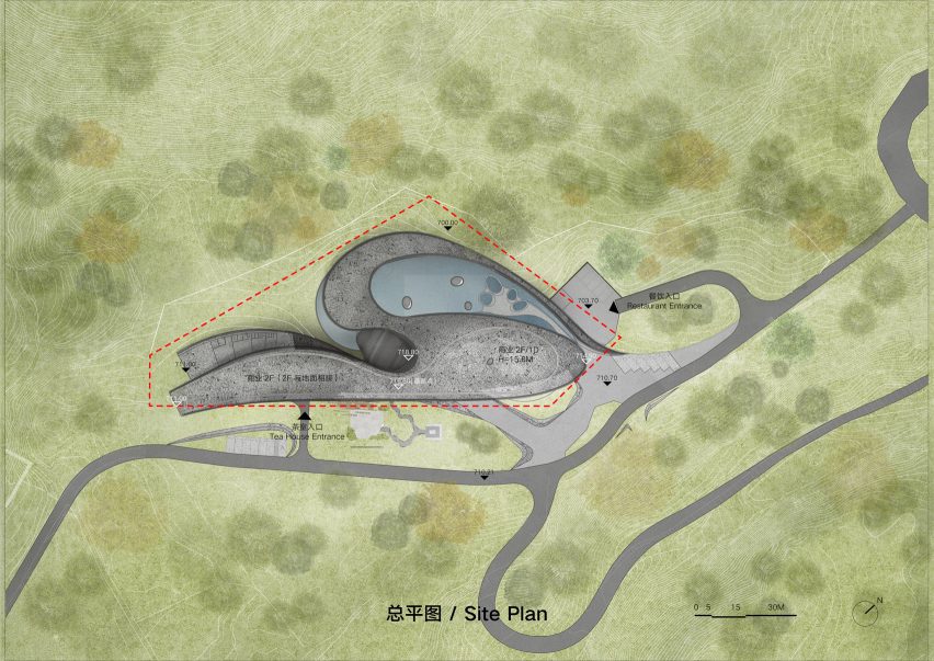 Buro Ziyu Zhuang Longquan Mountain Observatory site plan