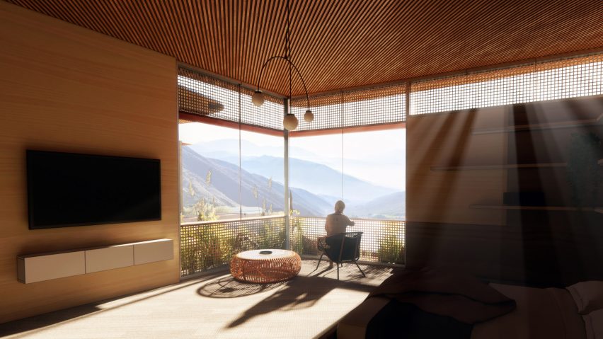 Interior visualisation of a care centre for seniors with dementia