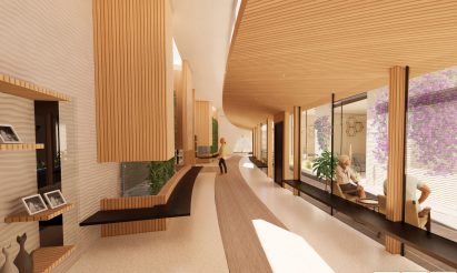 Interior visualisation of accommodation for seniors with demntia