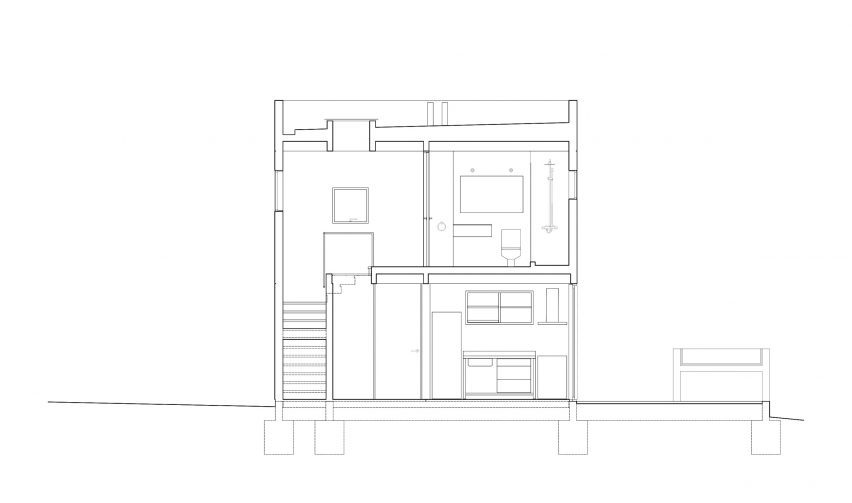 A section of Casa Kuvo by Stanaćev Granados