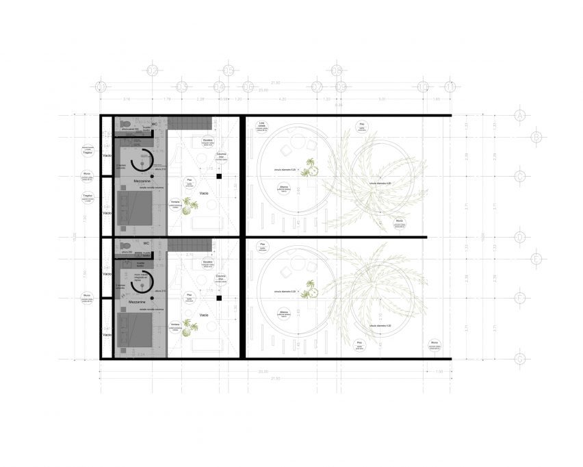 Drawings of Casa WO and VO by Ludwig Godefroy