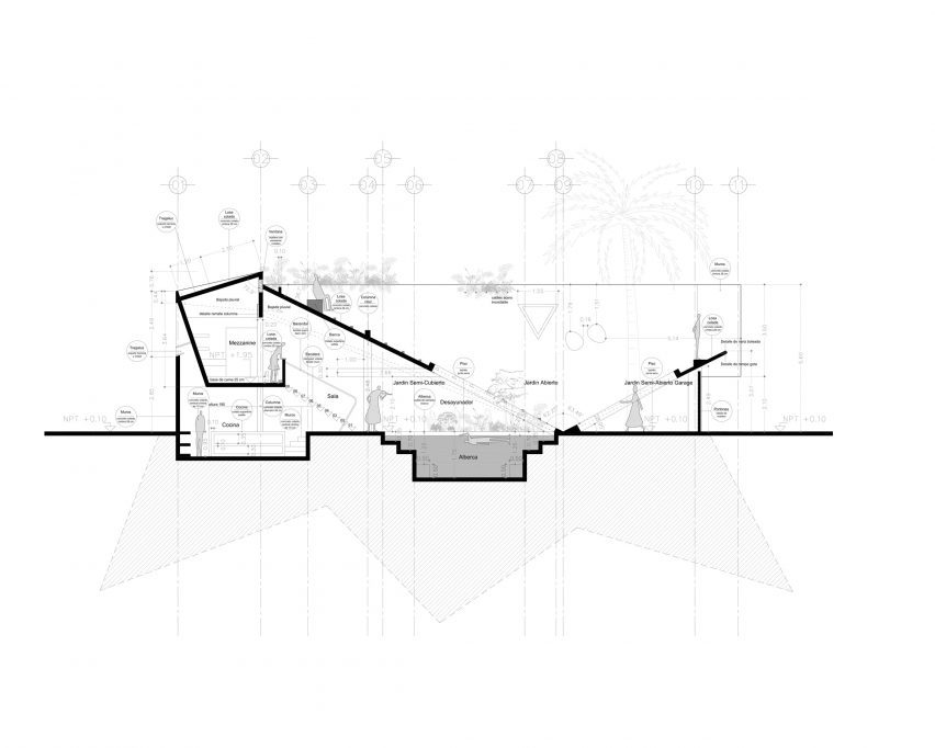 Drawings of Casa WO and VO by Ludwig Godefroy