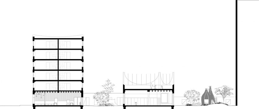 Section of Central Somers Town in Camden by Adam Khan Architects
