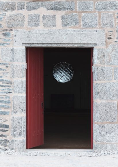 Entrance of Chappelle Saint-Michel de Brasparts