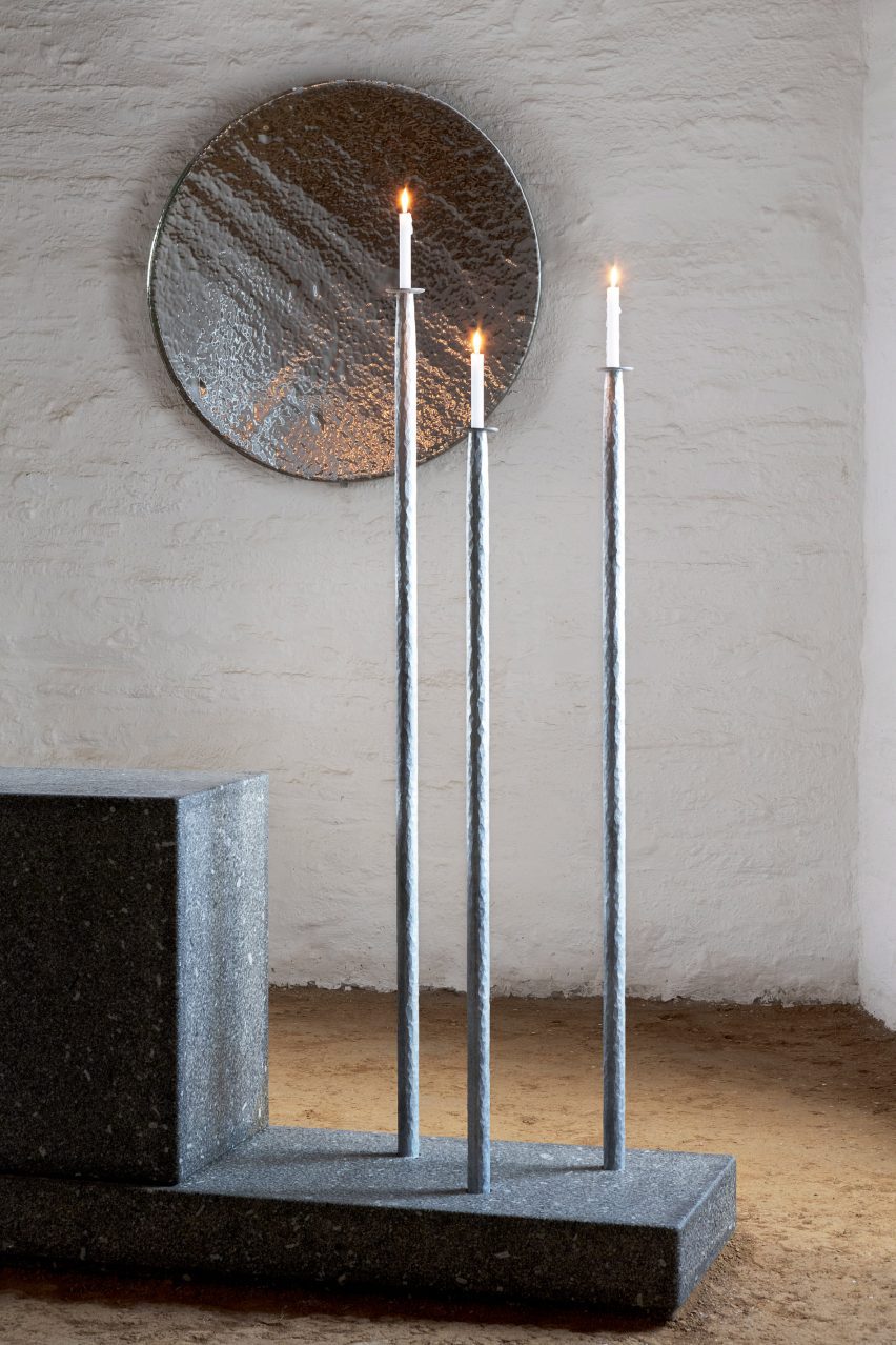 Chappelle Saint-Michel de Brasparts interior by Ronan Bouroullec