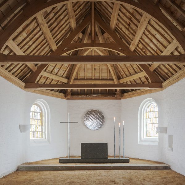 Chappelle Saint-Michel de Brasparts interior by Ronan Bouroullec