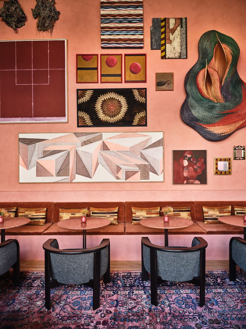 Dahlia bar within Downtown LA Proper hotel by Kelly Wearstler