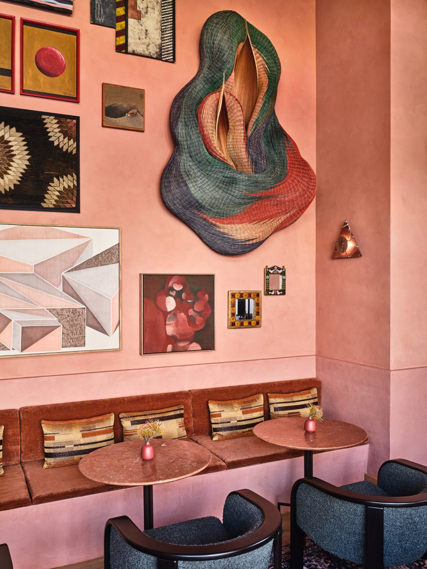Dahlia bar within Downtown LA Proper hotel by Kelly Wearstler