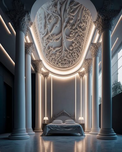 AI interior designed by Tim Fu