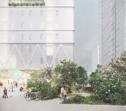 Render of the tower block