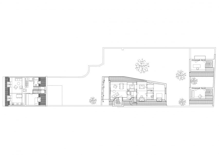 Floor plan of Duchesse in Brussels by Notan Office