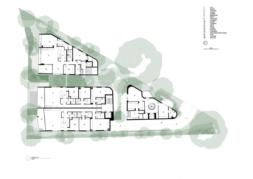 First floor plan of Fenwick St