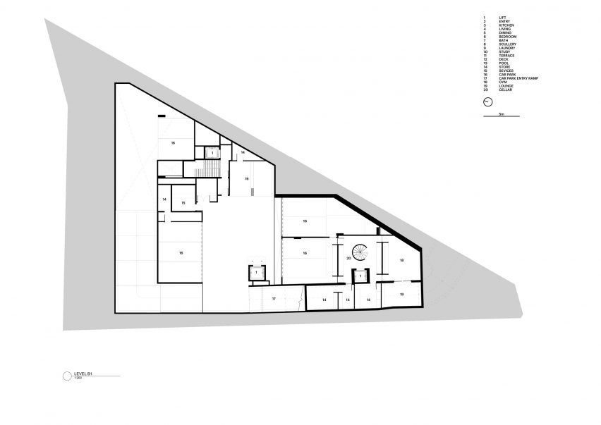 Basement plan of Fenwick St