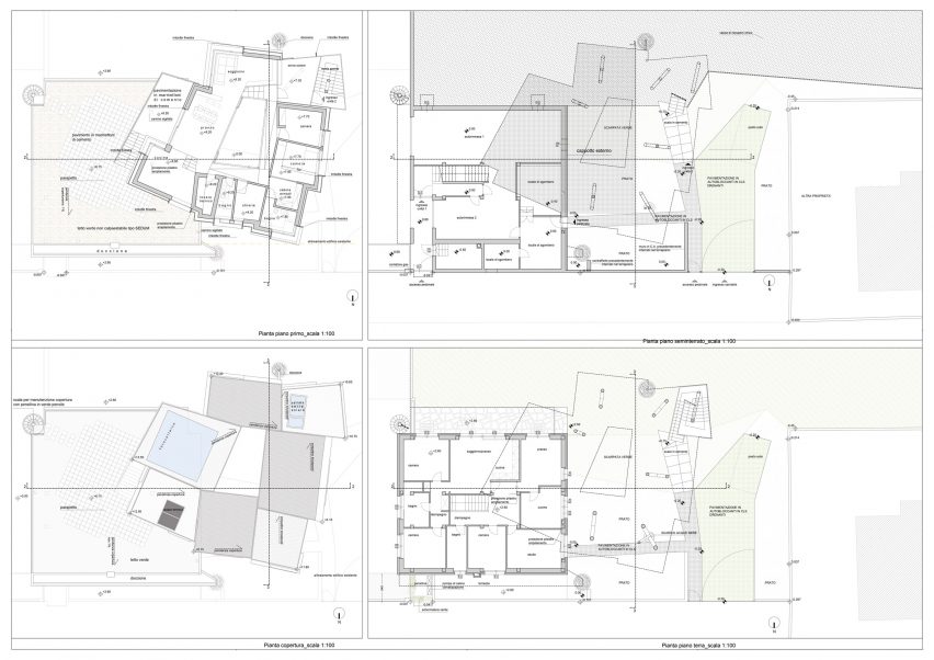 Plans of The Hole with the House Around