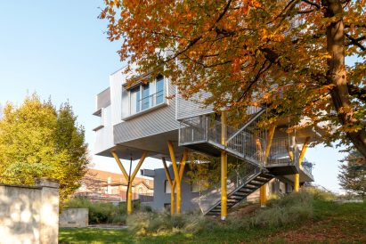 Exterior photo of The Hole with the House
