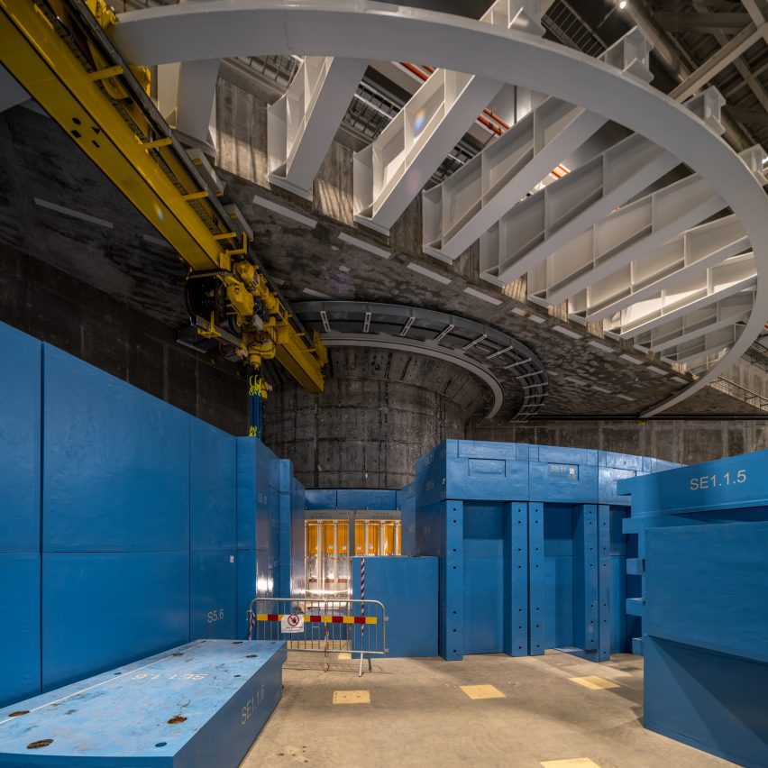 Interior of atomic-science research building
