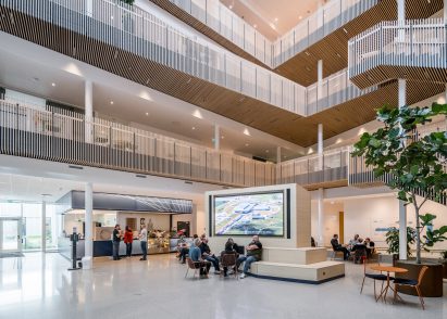 Interior of atomic-science research facility