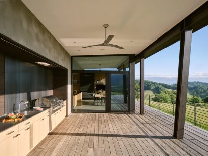 Patio with fan