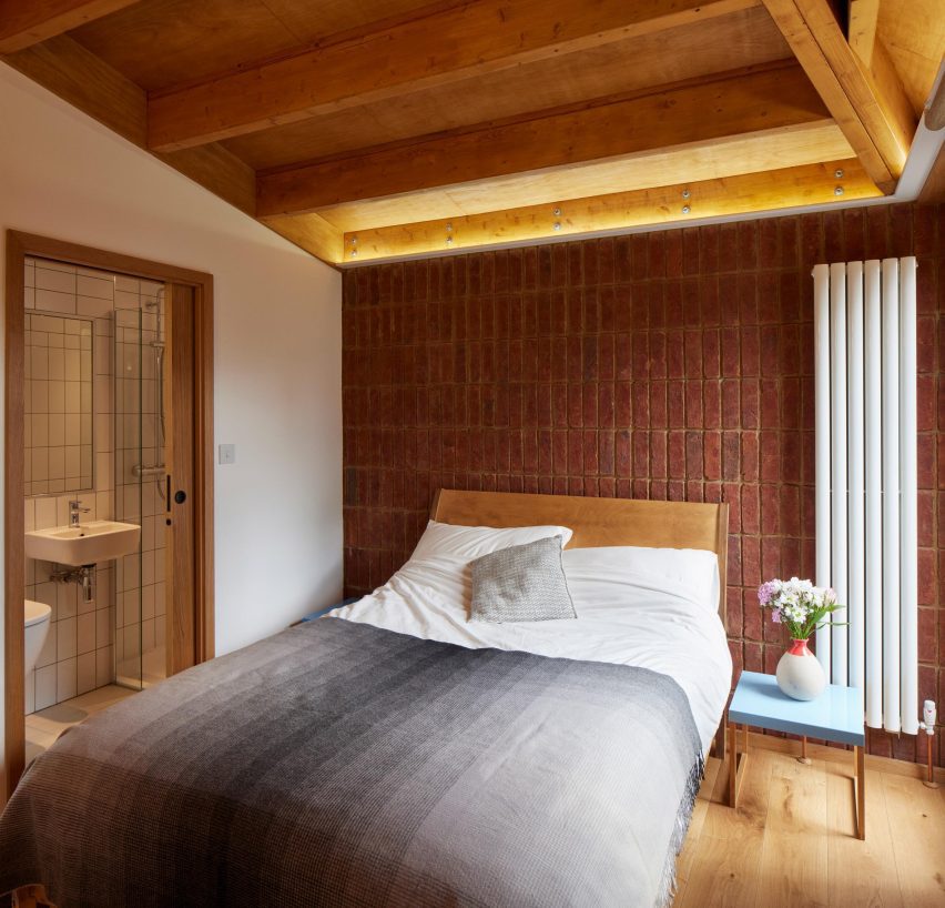 Haringey Brick Bungalow en suite bedroom