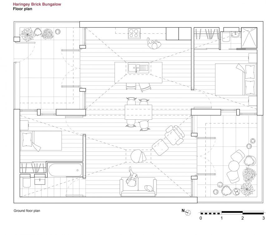 Haringey Brick Bungalow floor plan