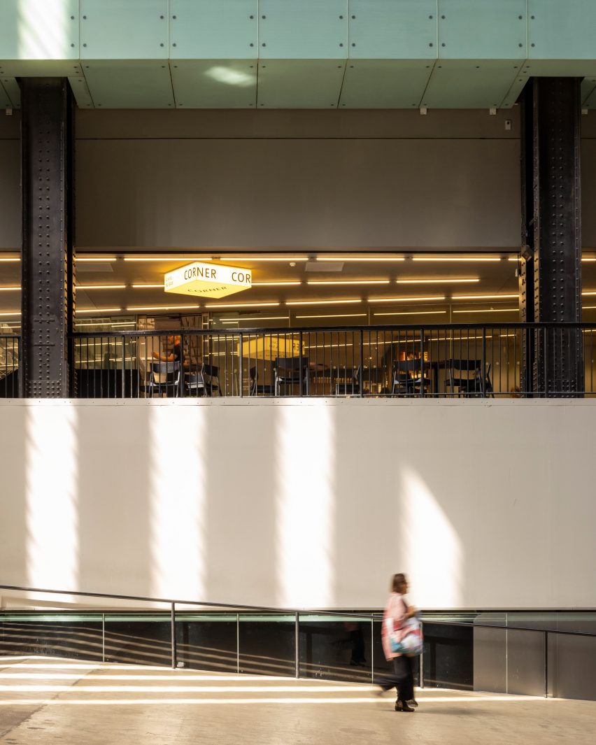 Corner cafe and bar at Tate Modern by Holland Harvey