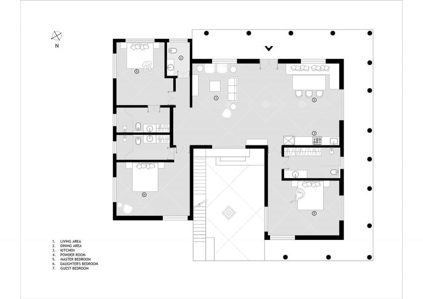 Floor plan of Hybrid House by Sketch Design Studio