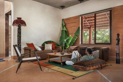 Living space in Hybrid House by Sketch Design Studio