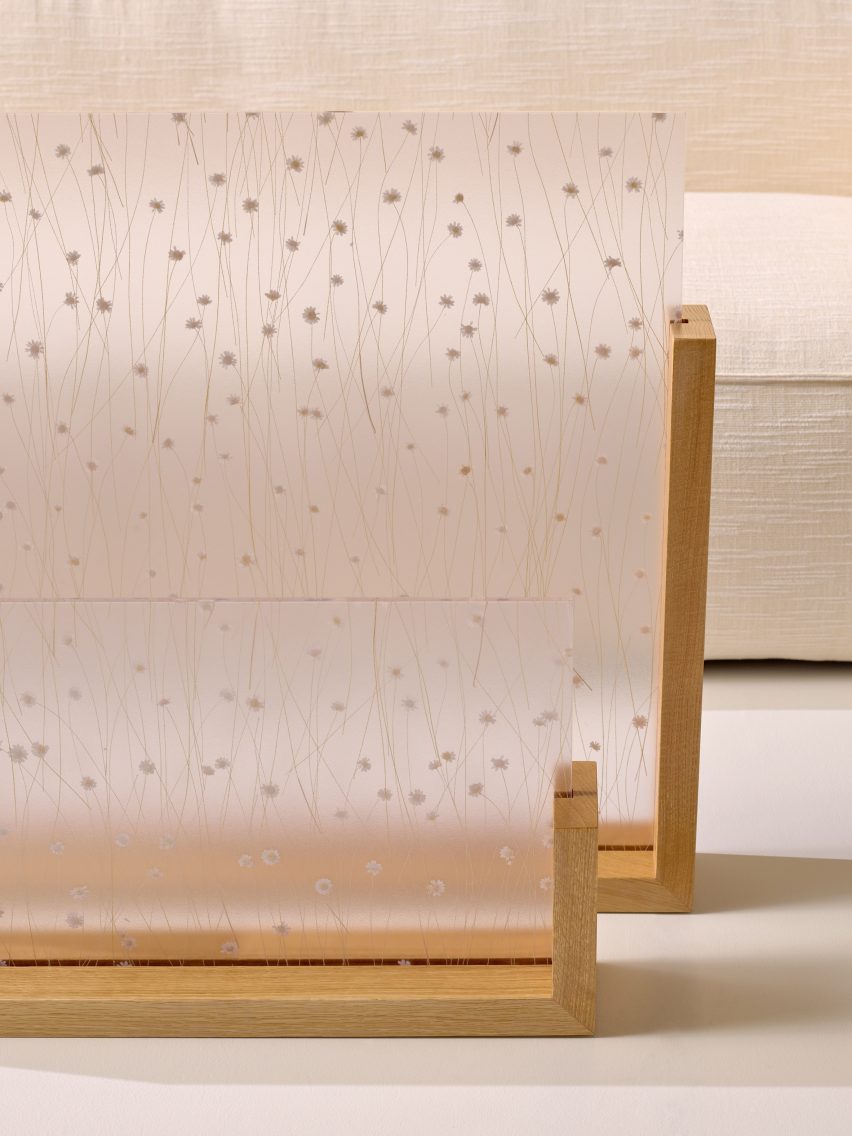 Ivory Flora panels by 3form