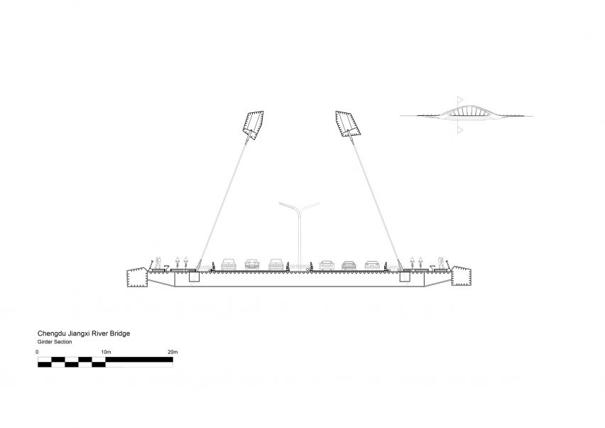Section of Jiangxi River Bridge by Zaha Hadid Architects