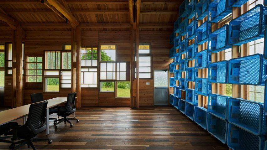 Interior of Kamikatsu Zero Waste Center