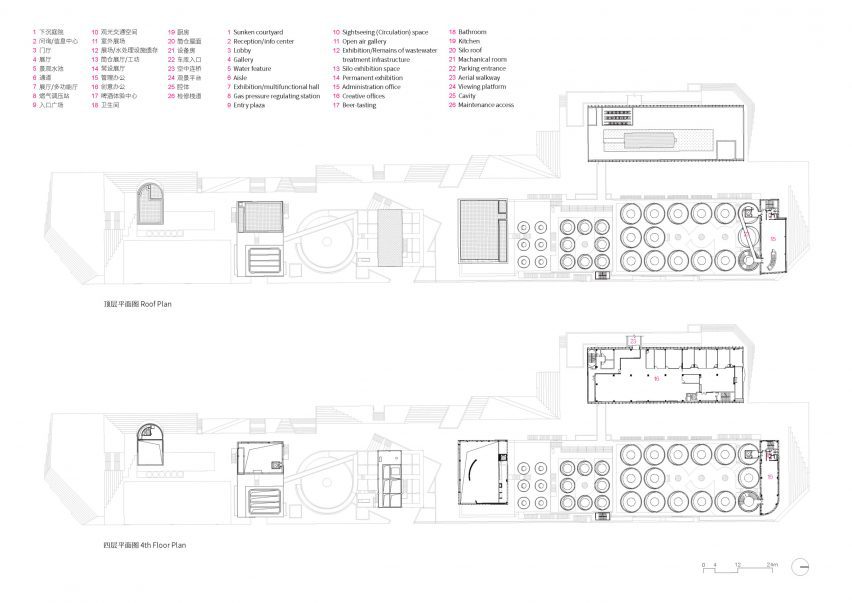 Floor plans of Kingway Brewery renovation by Urbanus