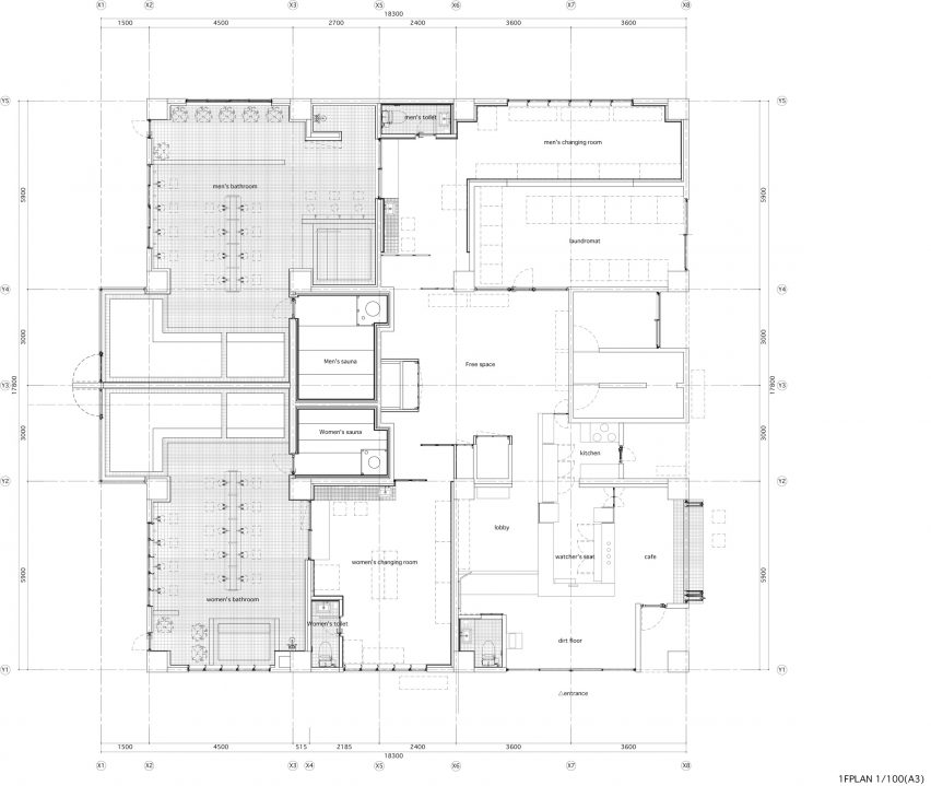 Komaeyu bathhouse plan
