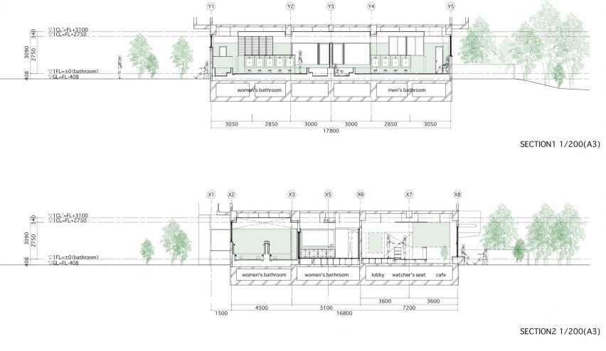 Komaeyu bathhouse section