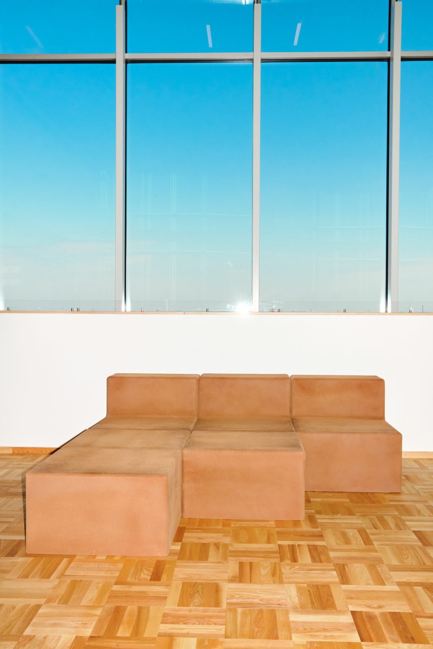 Sofas made from cork