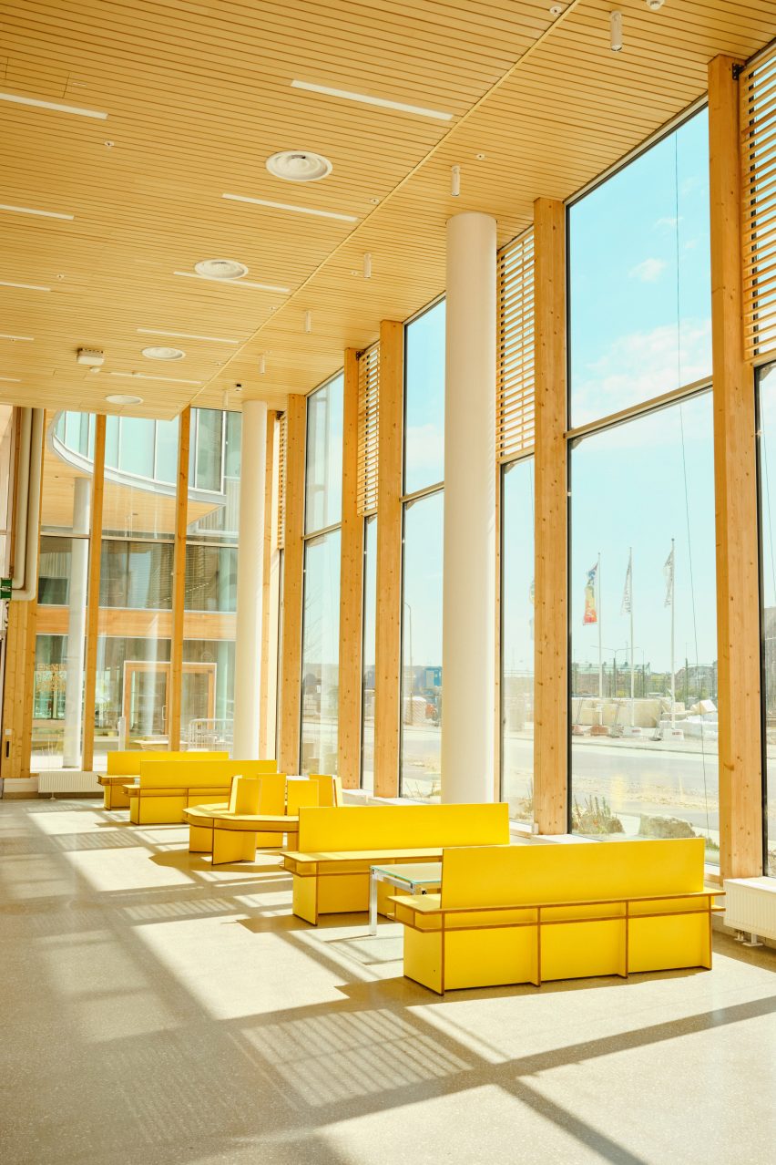 Reception area at E.ON