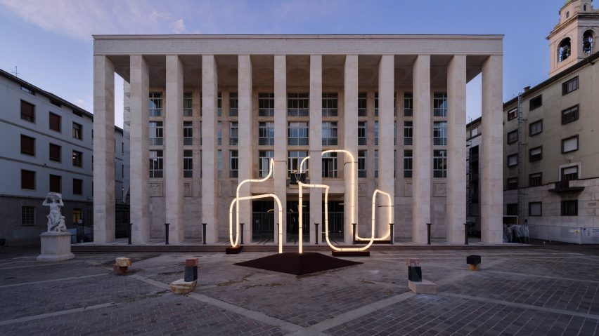 Lights On is a Bergamo light installation by Objects of Common Interest