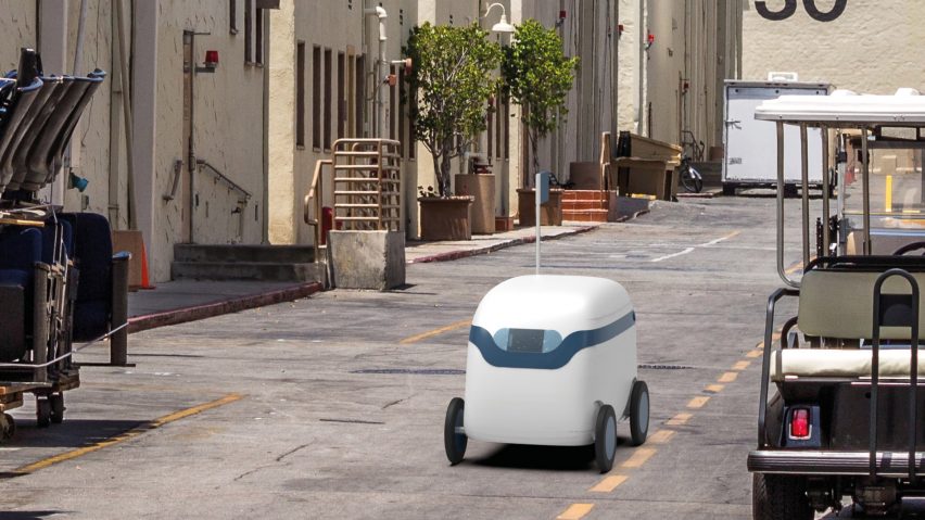 Visualisation of a food delivery vehicle