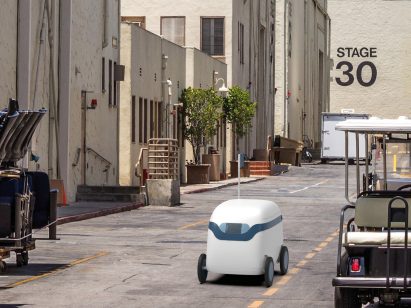 Visualisation of a food delivery vehicle