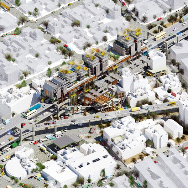 Master architecture futures student rendering, leeds beckett university