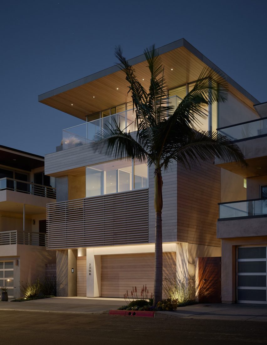 Exterior of a home in Manhattan Beach, California