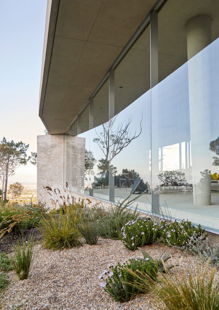 Glass facade of Mountain House by Chris van Niekerk