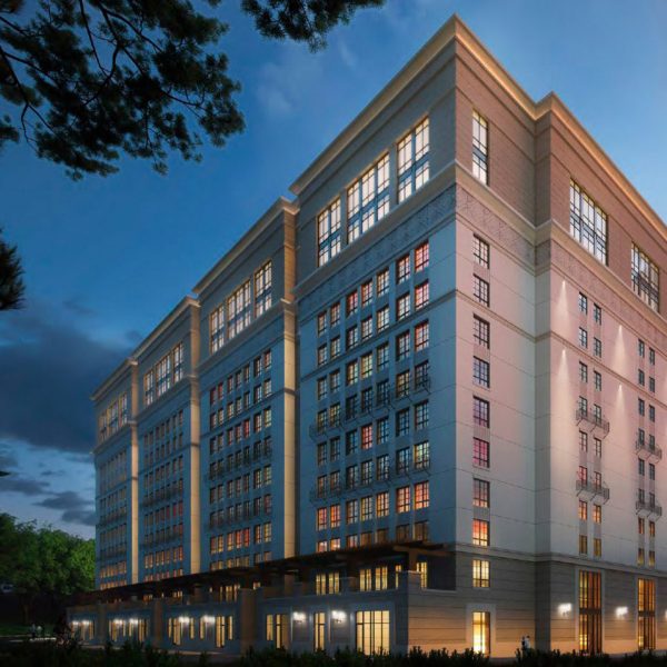 Render of Munger Hall, UCSB
