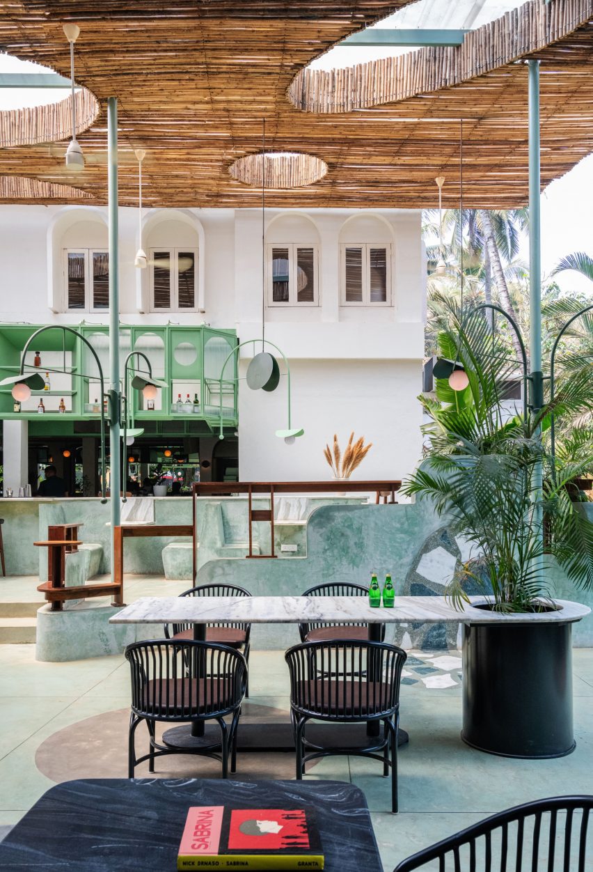 Local design studio Otherworlds drew on the traditional Goan balcão when converting a 1980s villa in Panjim, India, into a restaurant and bar for Indian chain Terttulia.