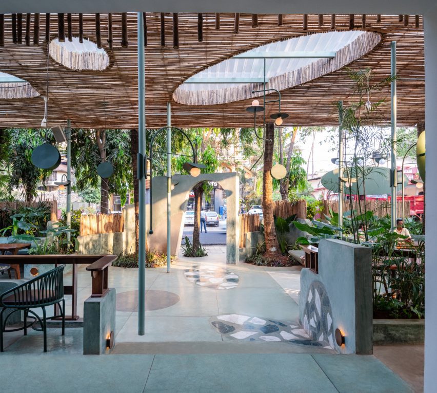 Local design studio Otherworlds drew on the traditional Goan balcão when converting a 1980s villa in Panjim, India, into a restaurant and bar for Indian chain Terttulia.