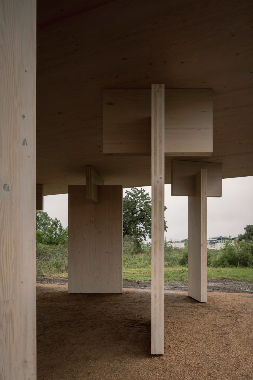 CLT panels made of southern yellow pine wood