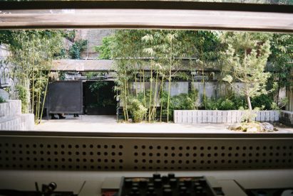 View from the DJ booth onto the dance floor